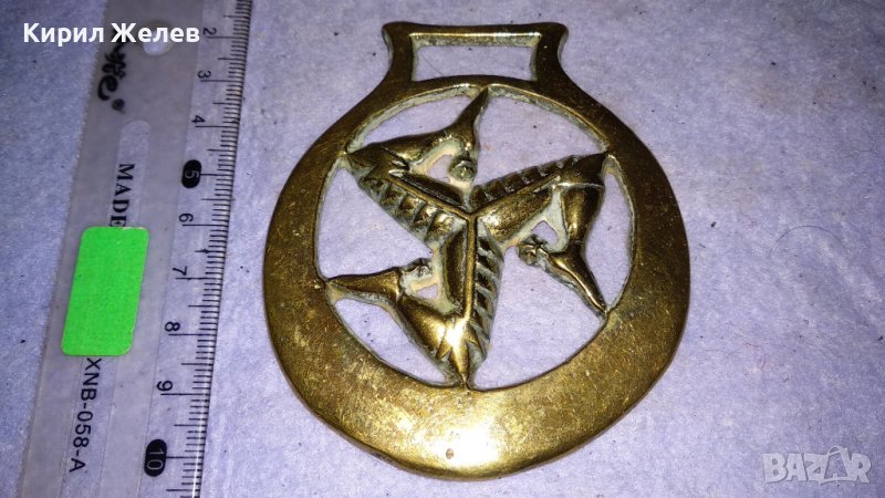 ШУТОВСКА ШАПКА КАПЕЛА Старо БРОНЗОВО ДЕКОРАТИВНО АРТ ПАНО за СТЕНА АНГЛИЯ 33987, снимка 1