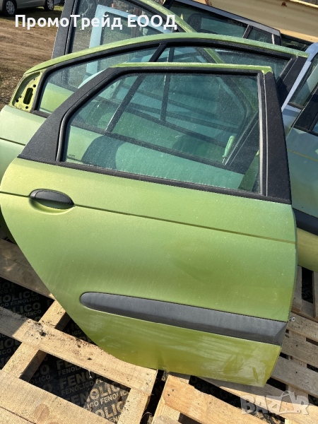 Задна дясна зелена врата Рено Сценик 1 Renault Scenic I, снимка 1