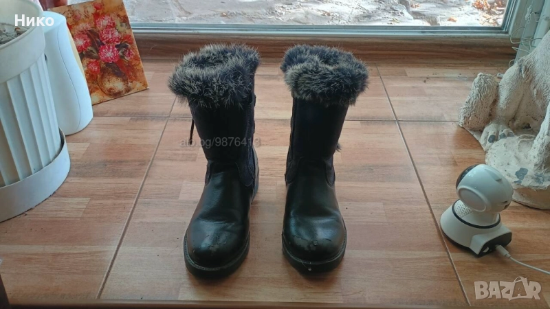 Дамски ботуши с мъх, снимка 1