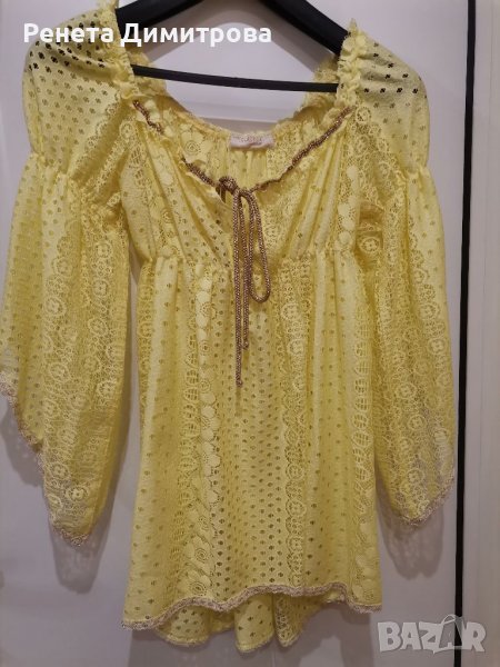 Дамска дантелена блуза , снимка 1