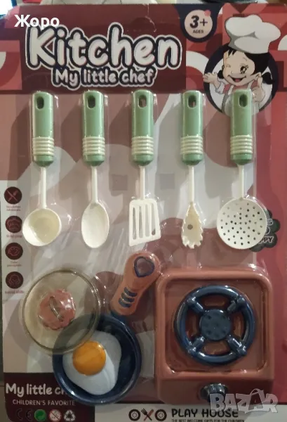 ДЕТСКИ КУХНЕНСКИ КОМПЛЕКТ С КОТЛОН КН2403, снимка 1