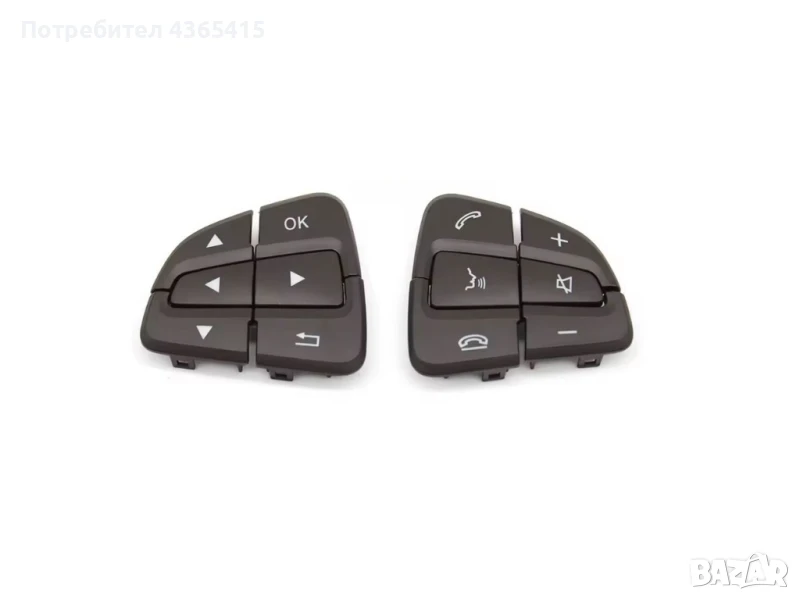 Капачета за бутони на волан за Mercedes B-Class W246 Facelift (2014-2018)- 0999050600 , снимка 1