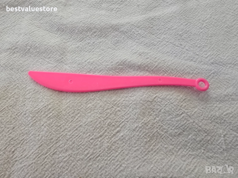 Пластмасов Нож За Пластилин Розов, снимка 1