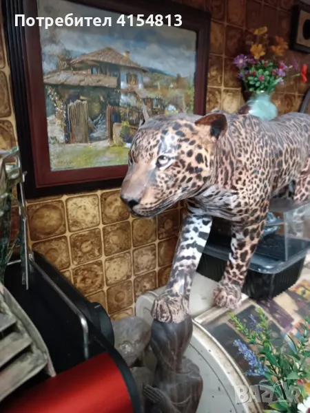 Продавам 3D ягуар изработен от хартия , снимка 1