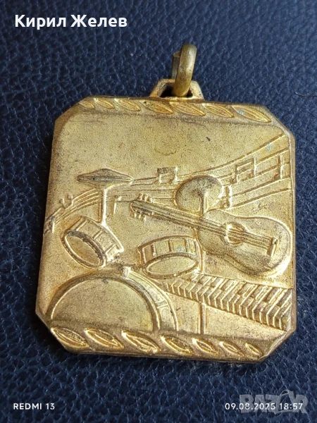 Рядък медал от музикалния фестивал в Торино Италия за КОЛЕКЦИОНЕРИ 23379, снимка 1