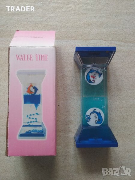 Таймер, делфин , пясъчен часовник, течен балон, детска играчка, декор за бюро , снимка 1