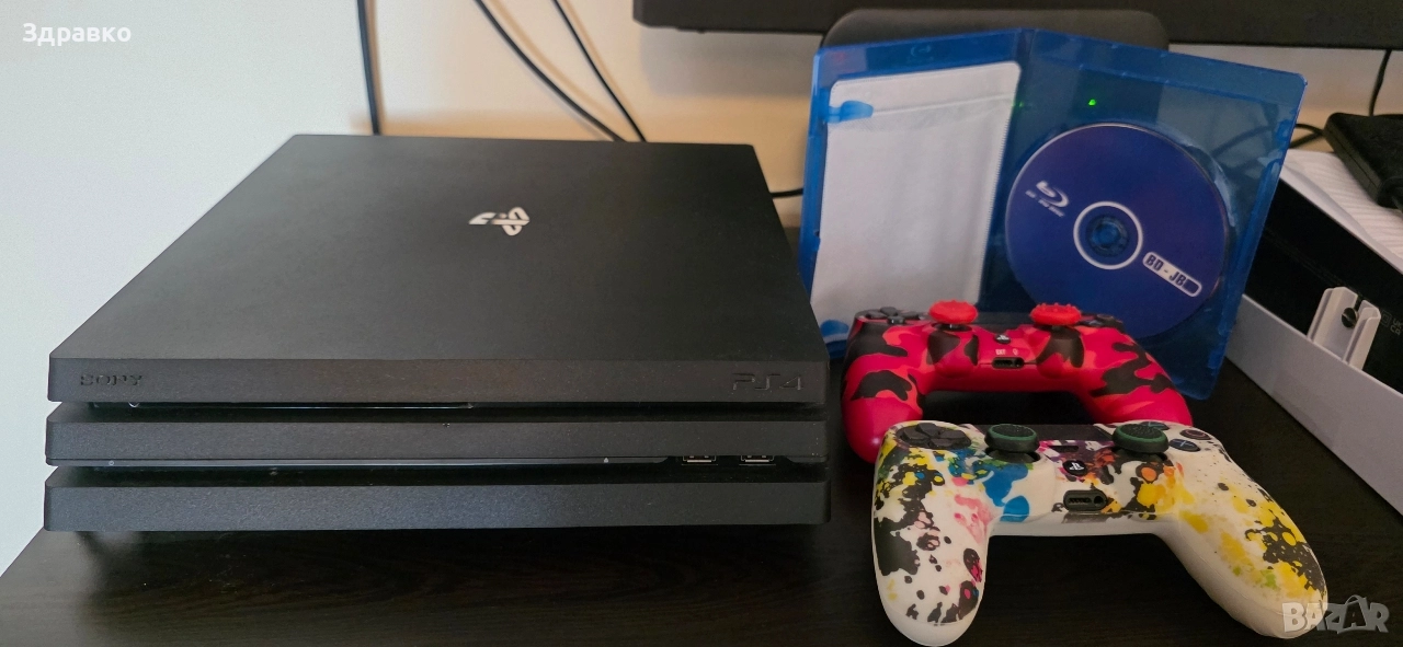 Продавам Sony Playstation 4 Pro хакнат + Disk BDJB, снимка 1