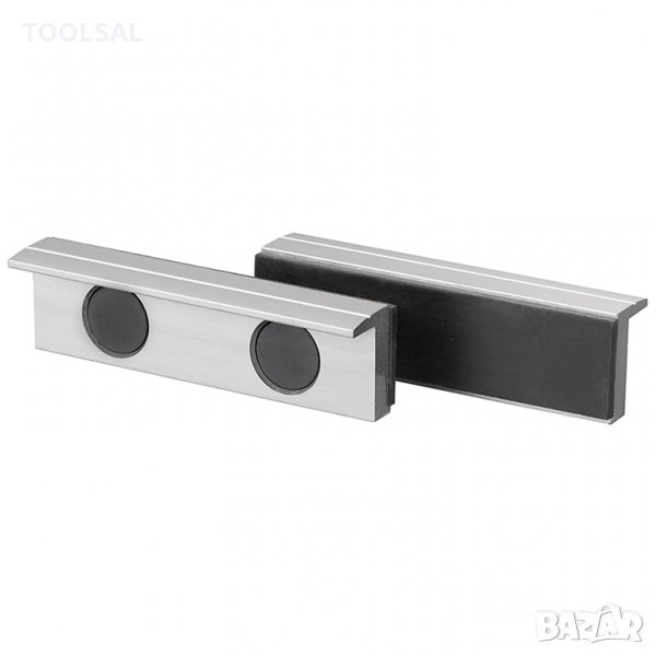 Челюсти Fervi за шлосерско менгеме магнитни с гумено покритие 150 мм, алуминиеви, снимка 1