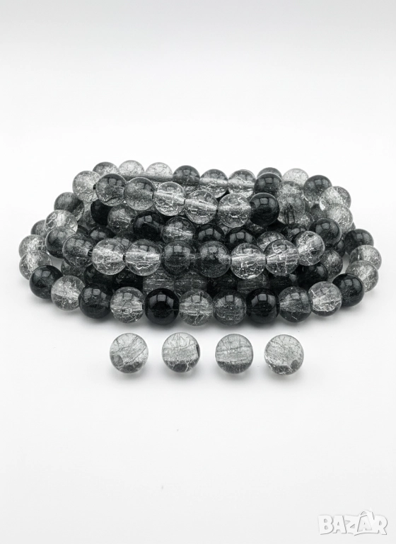 Стъклени Мъниста за бижута 10мм 8мм 6 мм 4мм J260, снимка 1