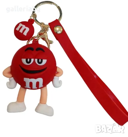 Ключодържател: Гумена фигурка бонбони M&M, снимка 1