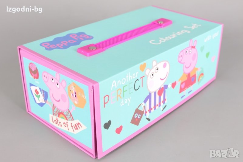 Куфарче Peppa Pig с пълен комплект за рисуване, снимка 1