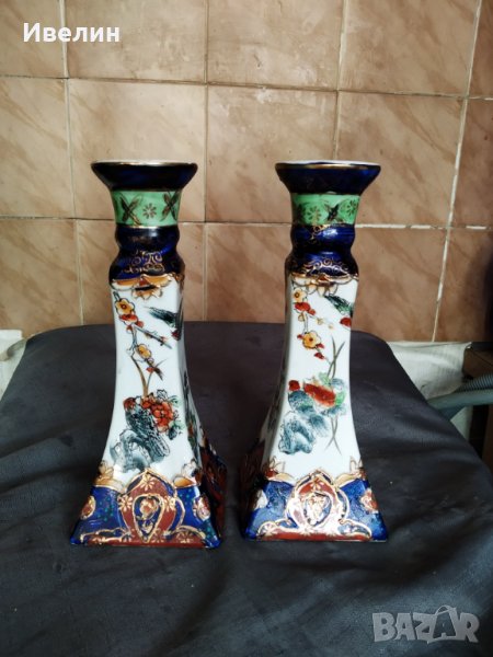 два порцеланови свещници-комплект, снимка 1