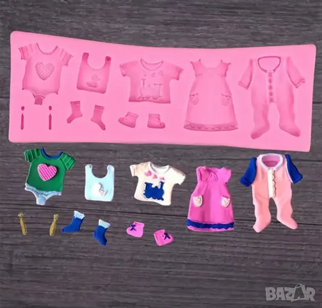 Молд бебешки неща, за пана и фондан , снимка 1
