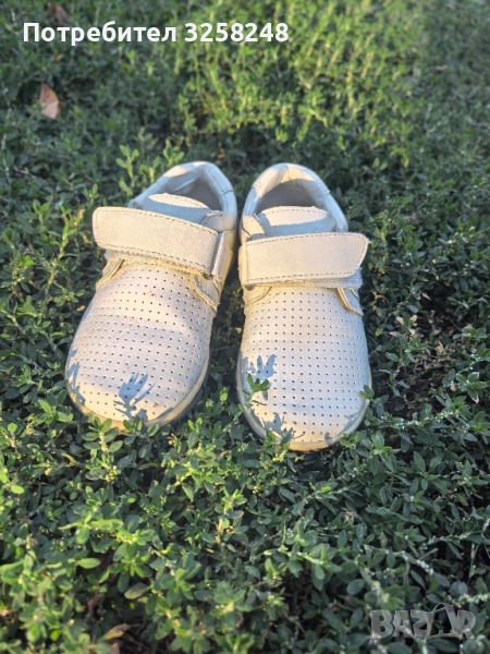 Момчешки, бели обувки за кръщене, снимка 1