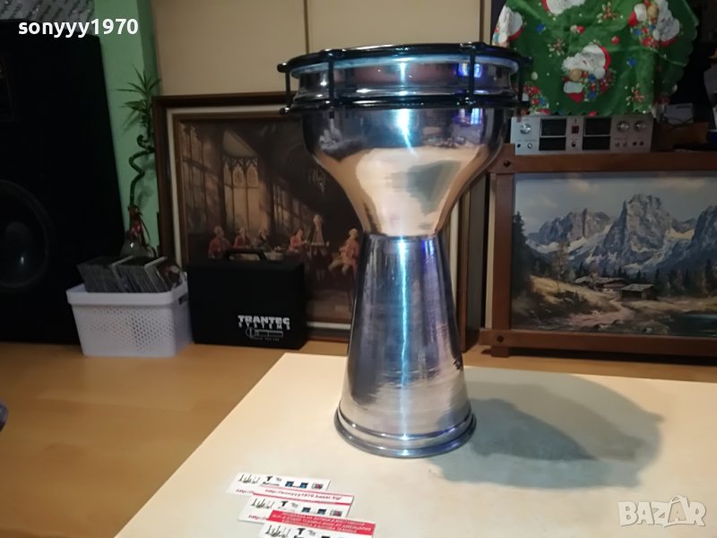 ГОЛЯМА ИНОКСОВА ТАРАМБУКА 40Х22СМ 1011221948, снимка 1