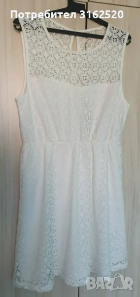 Продавам чисто нова бяла рокля, снимка 1