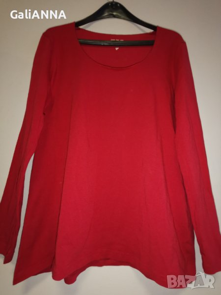 СТРАХОТНА БЛУЗА В ЧЕРВЕНО XL-2XL, снимка 1
