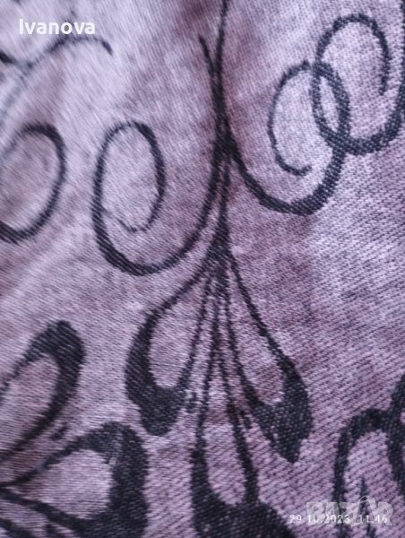 Продавам двуцветен шал от кашмир и коприна, снимка 1