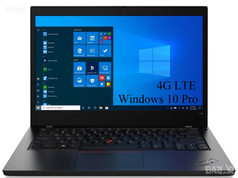 14” IPS ThinkPad L14 /i5-1135G7/16GB/512GB SSD/Win10Pro/4G LTE, снимка 1