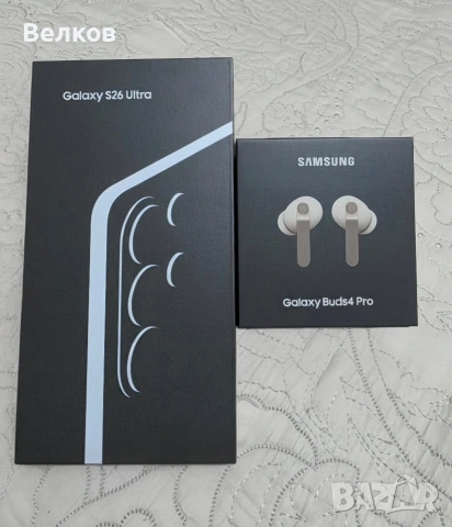 Комплект Samsung Galaxy S26 Ultra (512GB) + Buds4 Pro - цвят Pink Gold - фабрично запечатани, снимка 2 - Samsung - 54033693
