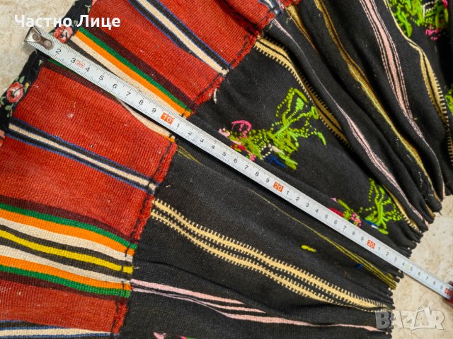 Оригинална Старинна Вълнена Влашка Пола Кърлянка Бръчник над 100 г, снимка 3 - Антикварни и старинни предмети - 42421445