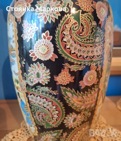 Голяма китайска красива ваза, снимка 6 - Вази - 48545531