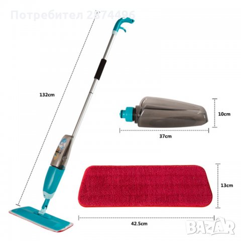 Спрей-Моп за чистене с вода, снимка 9 - Други стоки за дома - 30930798