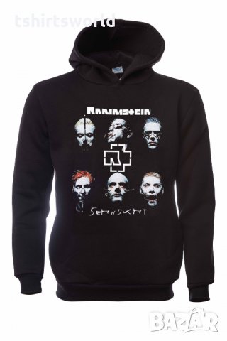 Нов мъжки суичър с дигитален печат на музикалната група Rammstein, Рамщайн - Sehnsucht, снимка 2 - Суичъри - 31912132