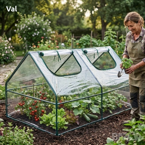 Компактна градинска оранжерия - стабилен микроклимат за вашите растения, снимка 2 - Оранжерии - 53890222