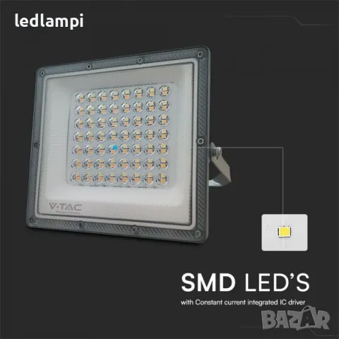 LED Прожектор 50W 3in1 Сиво Тяло, снимка 2 - Прожектори - 48015791