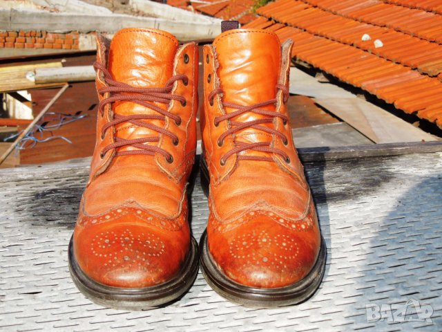 Jones Bootmaker Johan Casual Leather Lace-Up -- номер 43, снимка 3 - Мъжки боти - 30887660