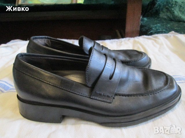 HOGAN черни мъжки обувки от естествена кожа размер UK-7.5; EUR-41.5.