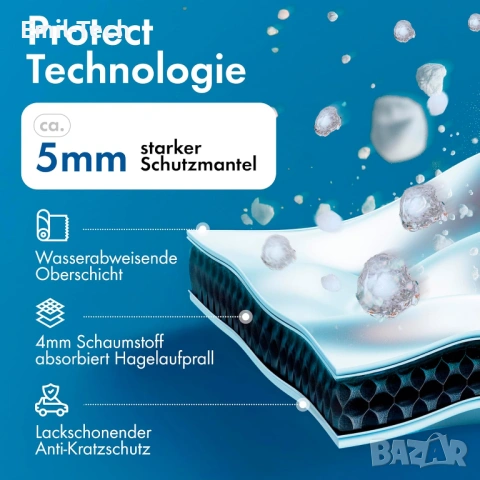 Покривало за кола против градушка L (426–525 см) | 4мм защита | LUX, снимка 6 - Аксесоари и консумативи - 54082237