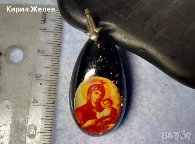 ПРАВОСЛАВНА ИКОНКА от СМОЛА РЕТРО РЕЛИГИОЗНО АРТ БИЖУ 50675, снимка 8 - Антикварни и старинни предмети - 51277926