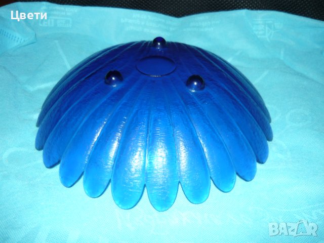 2 финни фруктиери от кристално стъкло в синьо - 25 лв. всяка, снимка 14 - Чинии - 40842517