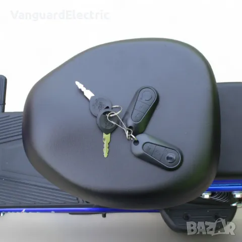 Електрическо колело-скутер EBZ 20 1200W/60V/20Ah - Синьо, снимка 5 - Мотоциклети и мототехника - 50094764