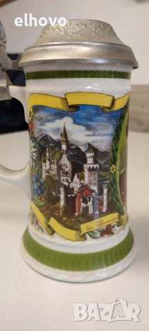 Немска керамична халба#5, снимка 2 - Антикварни и старинни предмети - 53365710