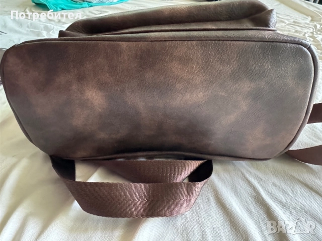Дамска кожена раница с много джобове, снимка 11 - Раници - 51518273