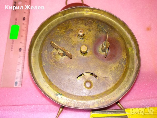 FOREIGN Стар АНГЛИЙСКИ КОЛЕКЦИОНЕРСКИ МЕХАНИЧЕН БУДИЛНИК РЕТРО МОДЕЛ 43632, снимка 7 - Антикварни и старинни предмети - 44465951