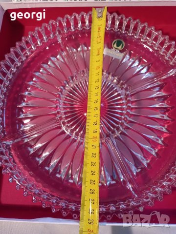 Немско плато ордьовър Walther glass    13/3, снимка 3 - Прибори за хранене, готвене и сервиране - 35136145