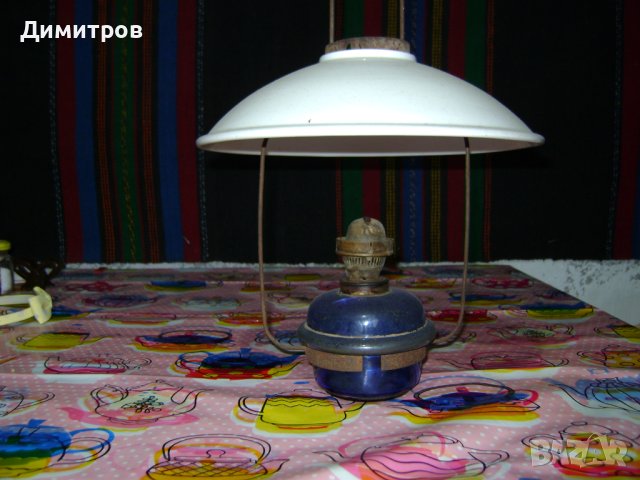 Стара газена лампа , снимка 1 - Антикварни и старинни предмети - 44228079