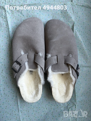 Birkenstock Boston Shearling чехли, снимка 7 - Чехли - 56012881