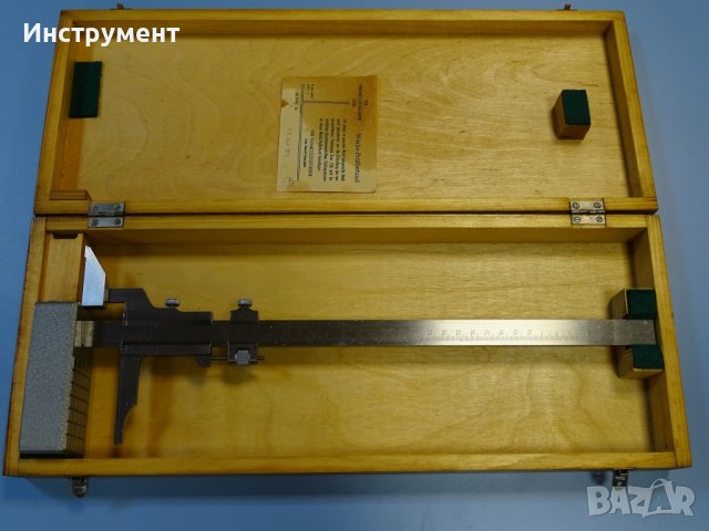 Висотомер VEB-SUHL 0-300mm vernier height gauge, снимка 3 - Куфари с инструменти - 40777144