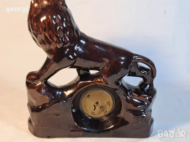 порцеланов механичен часовник лъв    6/4, снимка 9 - Антикварни и старинни предмети - 49027094