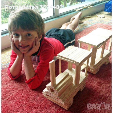 Дървен конструктор от 300 части 3669, снимка 8 - Конструктори - 40326152