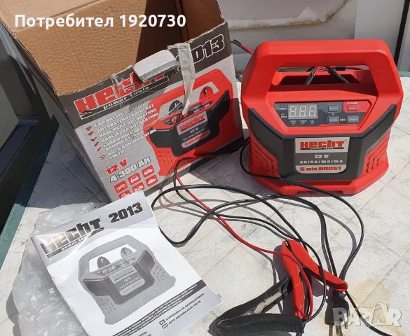 Зарядно устройство HECHT 2013, 6-12 V, 4-300 Ah + BOOST функция, снимка 1 - Други инструменти - 47287000