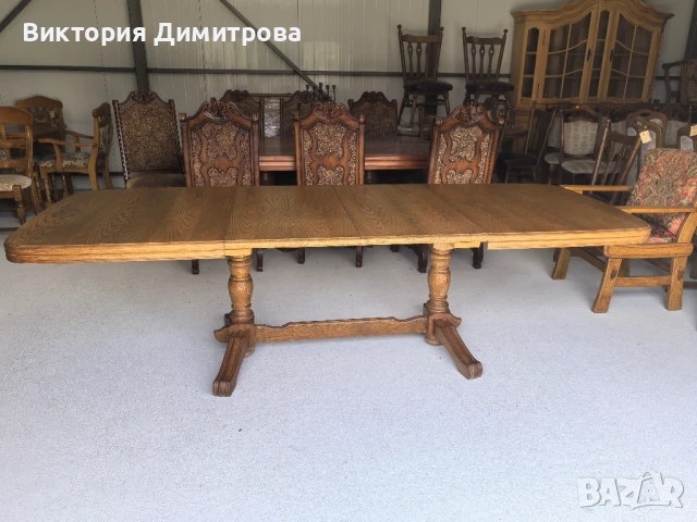 Разтегателна трапезна маса 2,60 м. , снимка 7 - Маси - 50508254