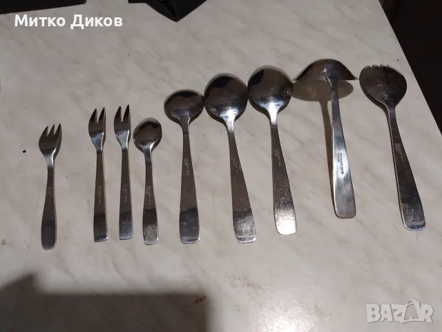 Arian Solingen 18х10 прибори осем броя за хранене нови ни позлатени, снимка 5 - Прибори за хранене, готвене и сервиране - 56180496