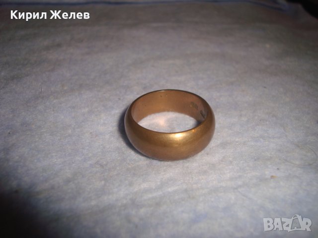 СТАР СТОМАНЕН ПОЗЛАТЕН РЕТРО АРТ ПРЪСТЕН с ПЕЧАТИ 585 и 14К Тип ХАЛКА МАЙСТОРСКИ за КОЛЕКЦИЯ 28725, снимка 12 - Антикварни и старинни предмети - 37300697