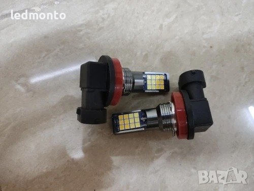 H11 LED Крушки за халогенни Фарове халогени H11, H8, H9 - Подобрена Видимост при Мъгла, снимка 4 - Аксесоари и консумативи - 42764848